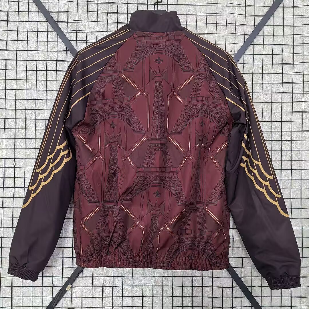 Paris 2026/27 Windbreaker Jacket burgundy