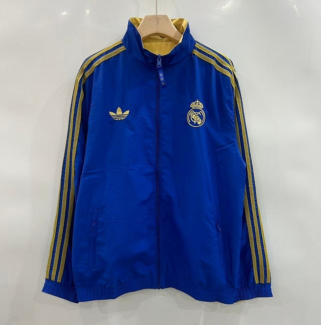 Real Madrid 2026/27 Windbreaker Jacket blue and gold