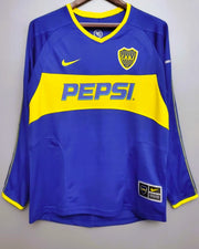 BOCA JUNIORS Camiseta Manga Larga 2001-02