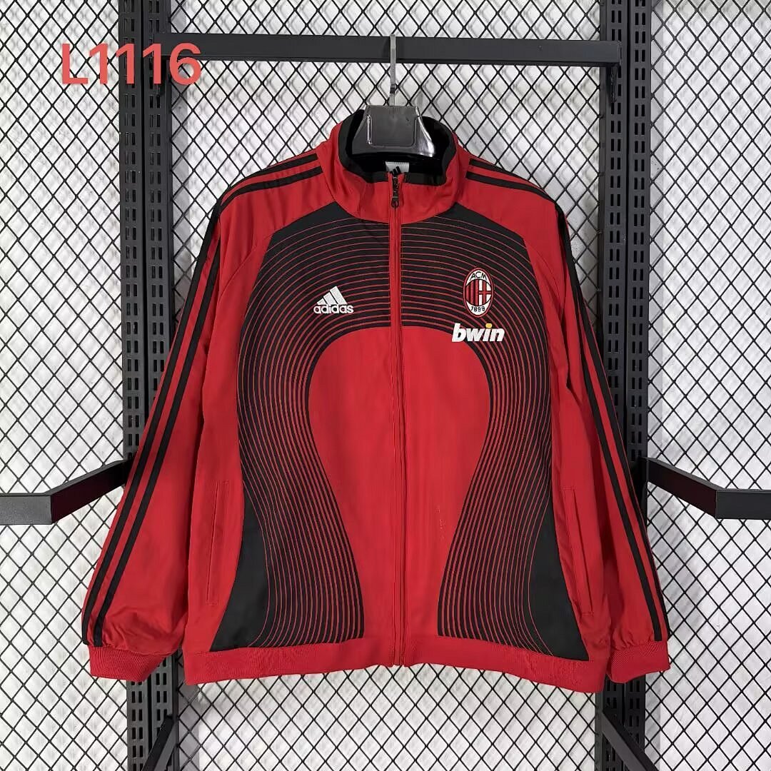 Milan 2026/27 Windbreaker Jacket red and black
