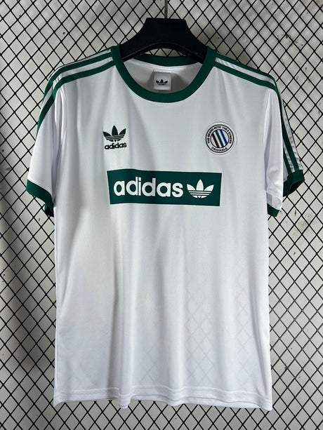 Maglia Oasis Bianca/Verde adidas Originals - fronte