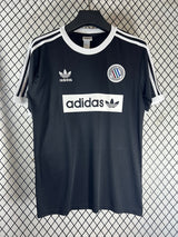 Maglia Oasis Nera Ringer adidas Originals - fronte
