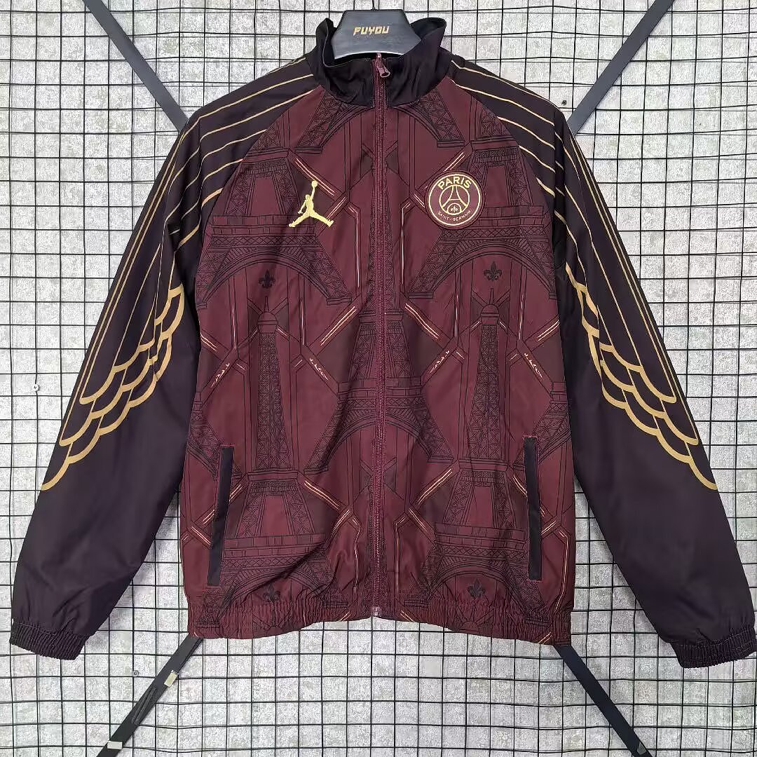 Paris 2026/27 Windbreaker Jacket burgundy
