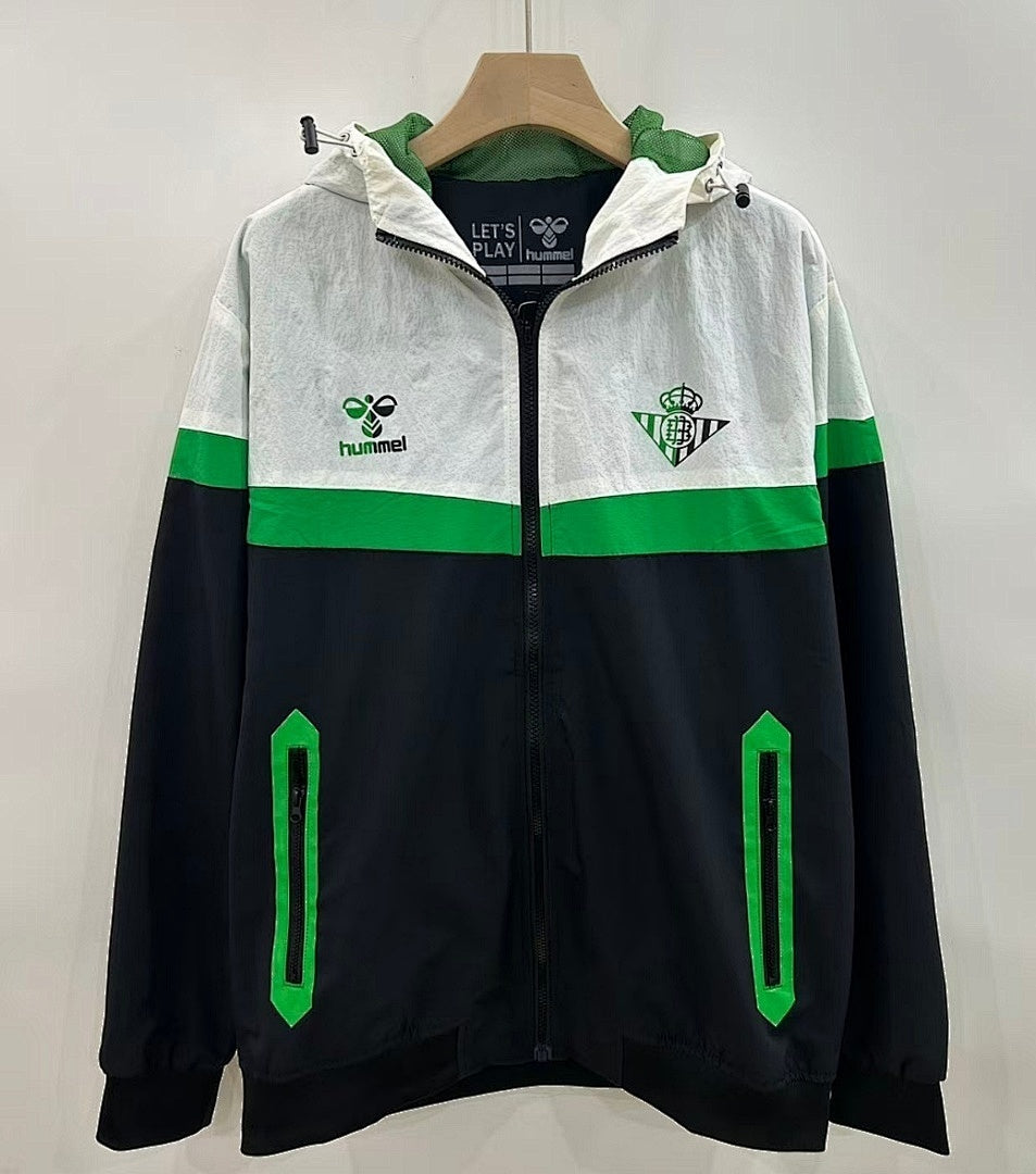 Real Betis 2026/27 Windbreaker Jacket white, green and black