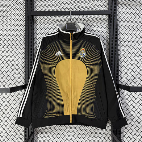 REAL MADRID 2026/27 WINDBREAKER JACKET - Black/Gold