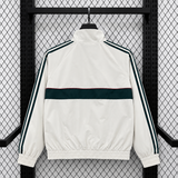 REAL MADRID 2026/27 CORTA-VENTO - Branco/Bordô Vista Traseira
