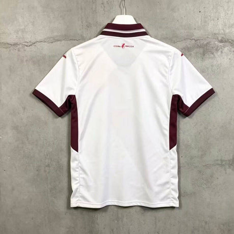 TORINO 2026/27 UITSHIRT - Wit/Bordeaux Diagonal Streep