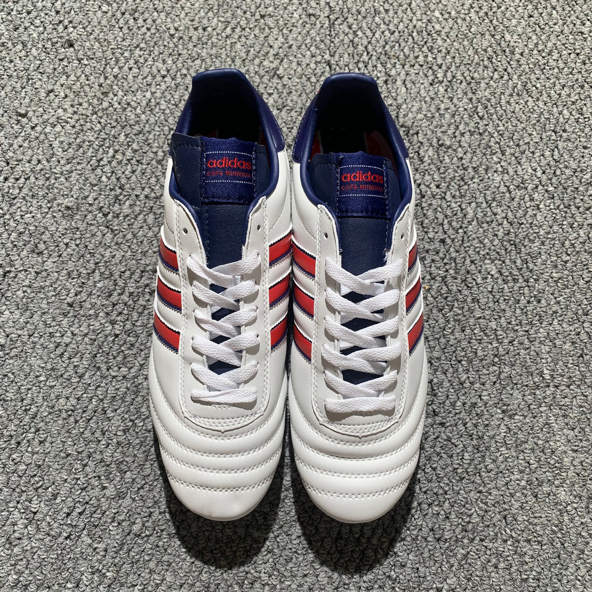 COPA MUNDIAL - White/Red Navy Heel