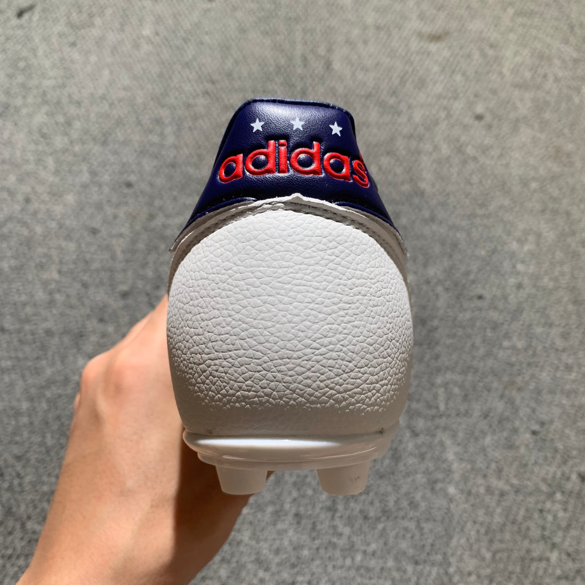 COPA MUNDIAL - White/Red Navy Heel