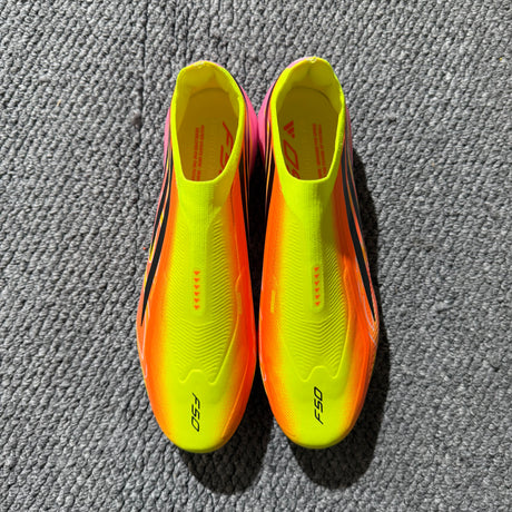 ADIDAS F50 HYPERFAST ELITE LACELESS - Yellow/Pink