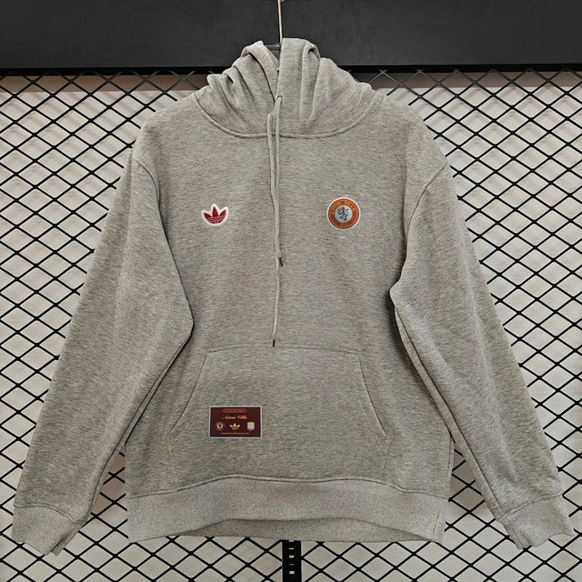 Aston Villa 2025/26 Hoodie - Grey