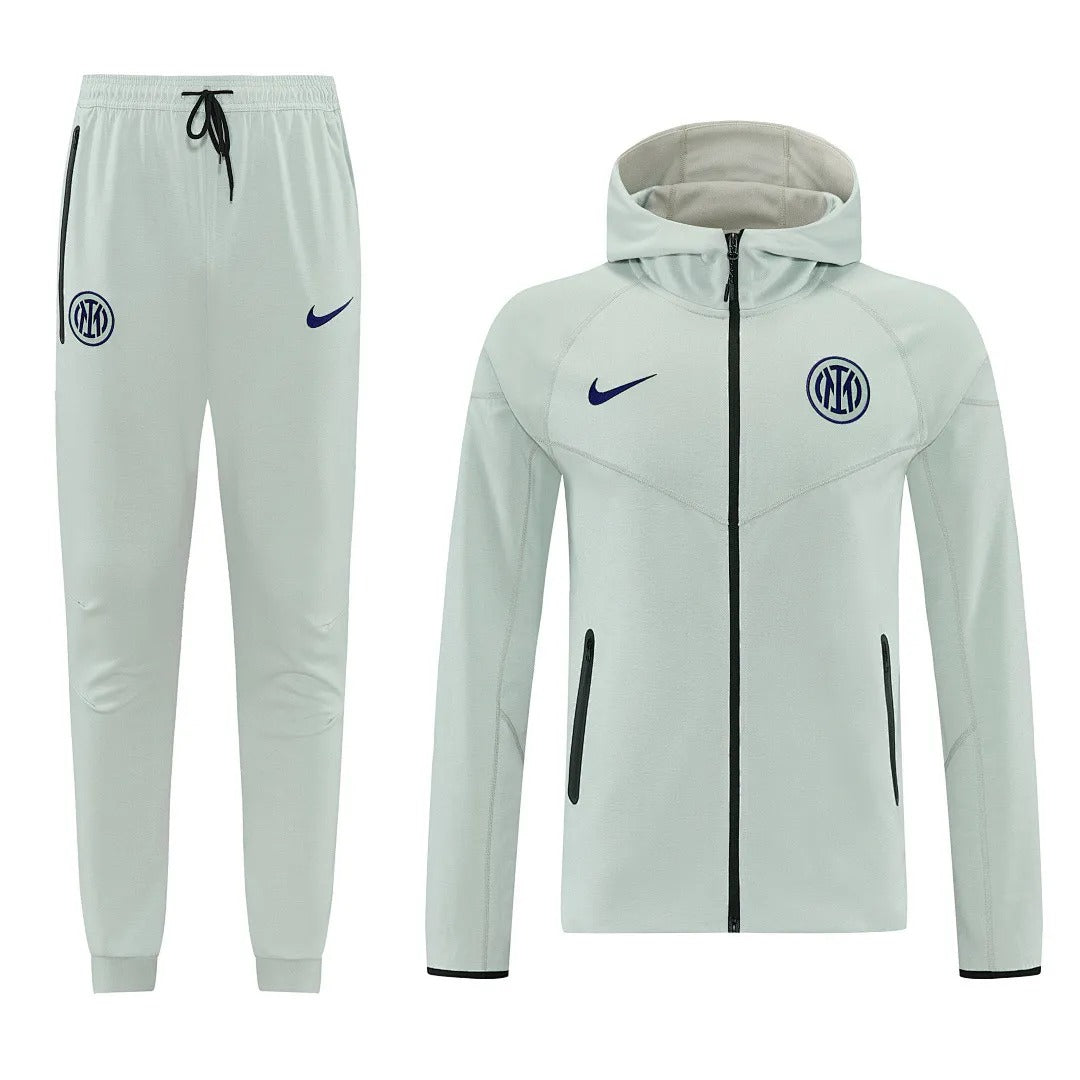 Inter 2026/27 Hooded Tracksuit - Light Grey