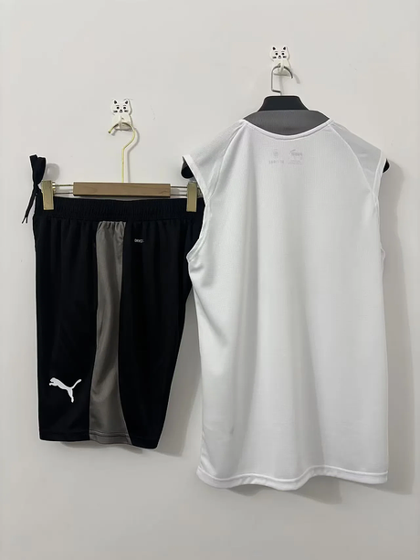 VALENCIA 2026/27 TRAINING TANK TOP + SHORT - White