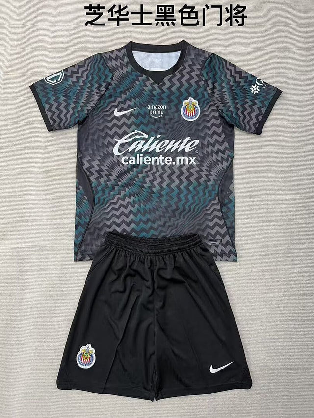CHIVAS GUADALAJARA 2026/27 GOALKEEPER KIT KIDS - Black