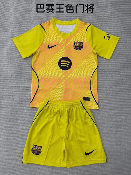 BARCELONA 2026/27 KIT GOLEIRO INFANTIL - Amarelo/Laranja