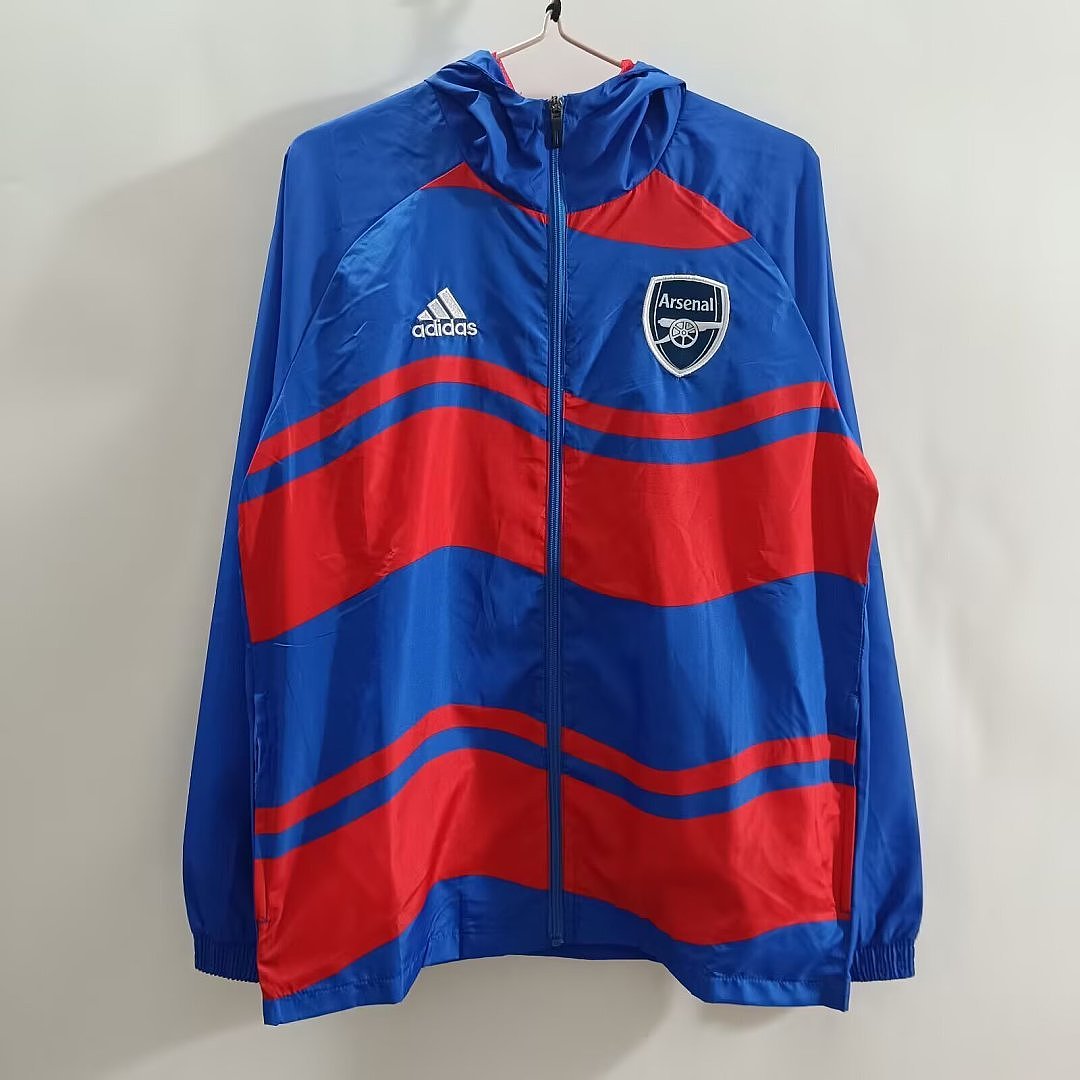 Arsenal 2026/27 Windbreaker Tracksuit - Blue/Red, With Cap