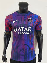 قميص PARIS SAINT GERMAIN الإحماء 2026/27 - بنفسجي، أزرق، نسخة اللاعب