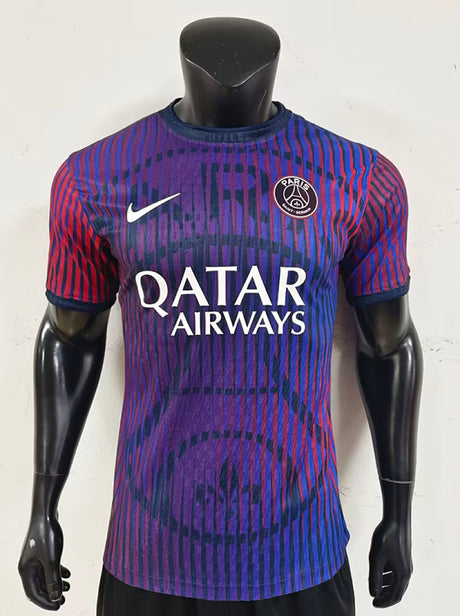 PARIS SAINT GERMAIN 2026/27 AUFWÄRMTRIKOT - Lila, Blau, Spielerversion
