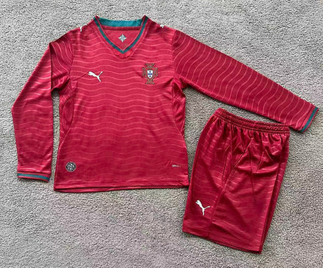PORTUGAL 2026/27 HOME KIT BAMBINO - Manica lunga