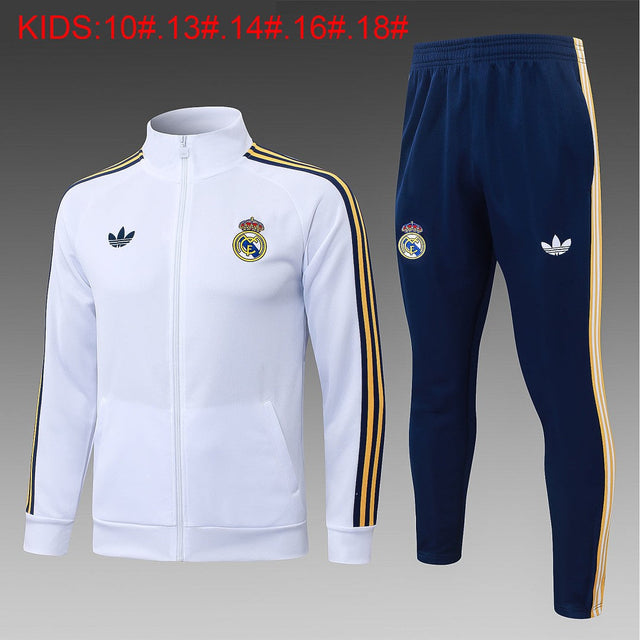 REAL MADRID 2026/27 TRACKSUIT KIDS - White, Sweater Set
