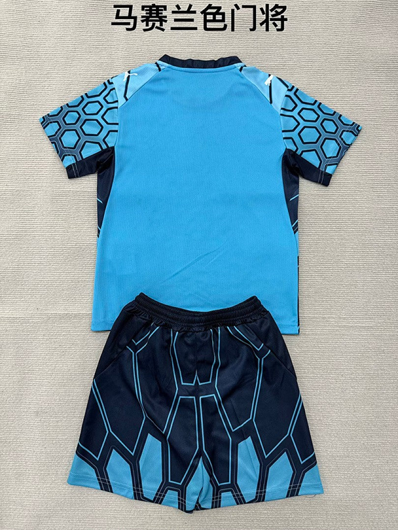 MARSEILLE 2026/27 GOALKEEPER KIT KIDS - Blue