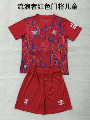 RANGERS 2026/27 GOALKEEPER KIT KIDS - Red