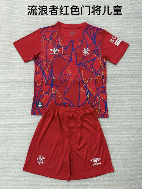 RANGERS 2026/27 GOALKEEPER KIT KIDS - Red