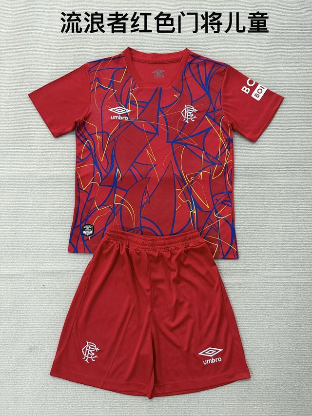 RANGERS 2026/27 GOALKEEPER KIT KIDS - Red