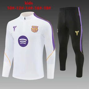 BARCELONA 2026/27 TRACKSUIT KIDS - White