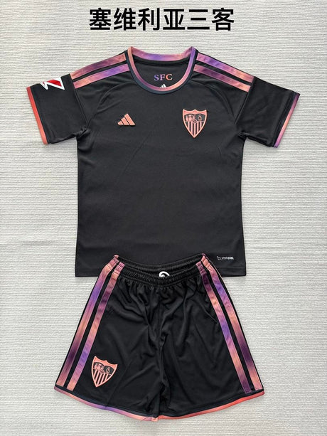 SEVILLA 2026/27 THIRD KIT KIDS - Black