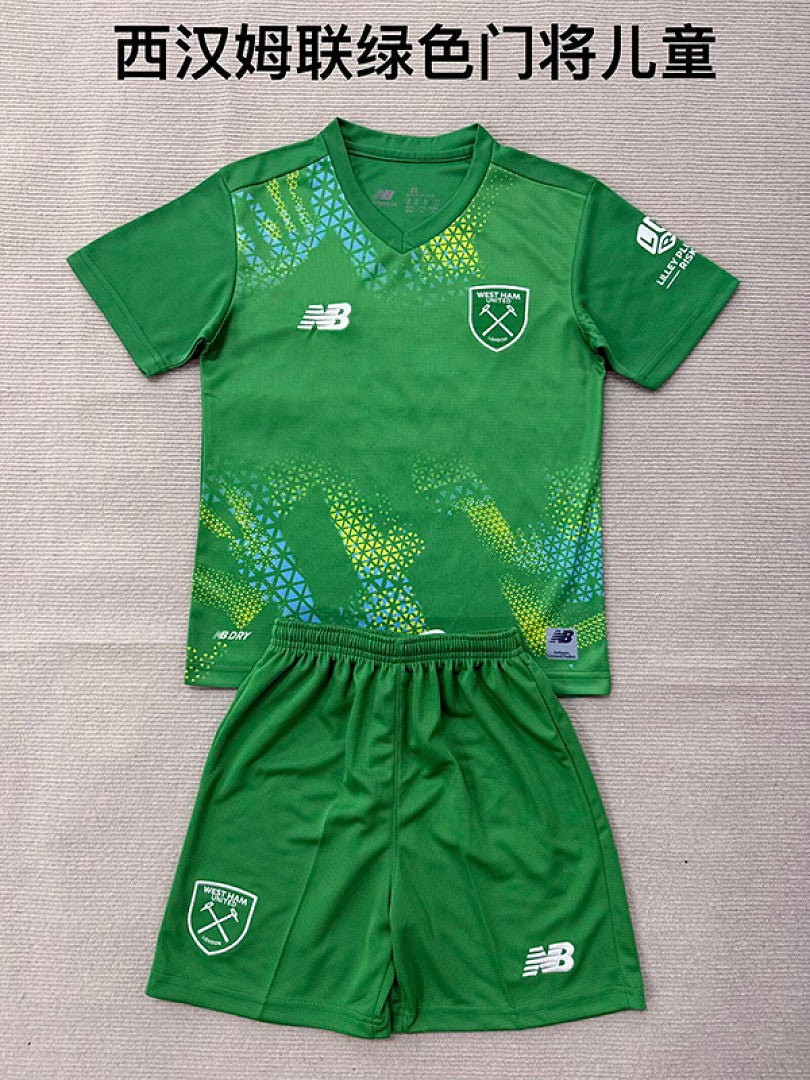 WEST HAM UNITED 2026/27 GOALKEEPER KIT KIDS - Green