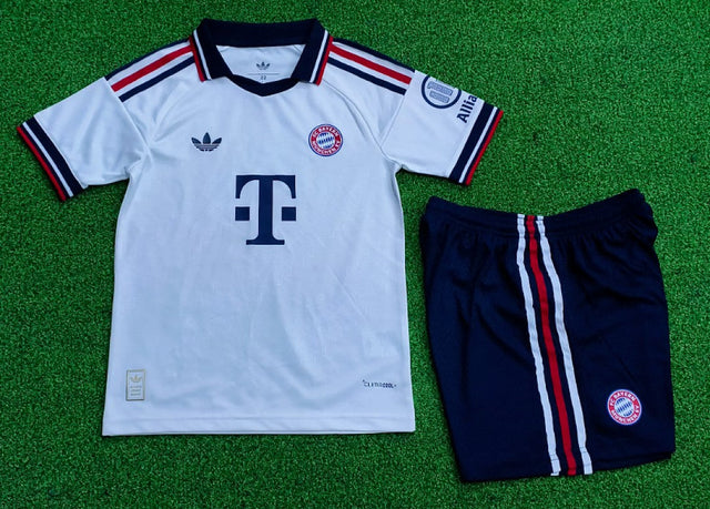 BAYERN MUNICH 2026/27 AWAY KIT KIDS - White, Player Version