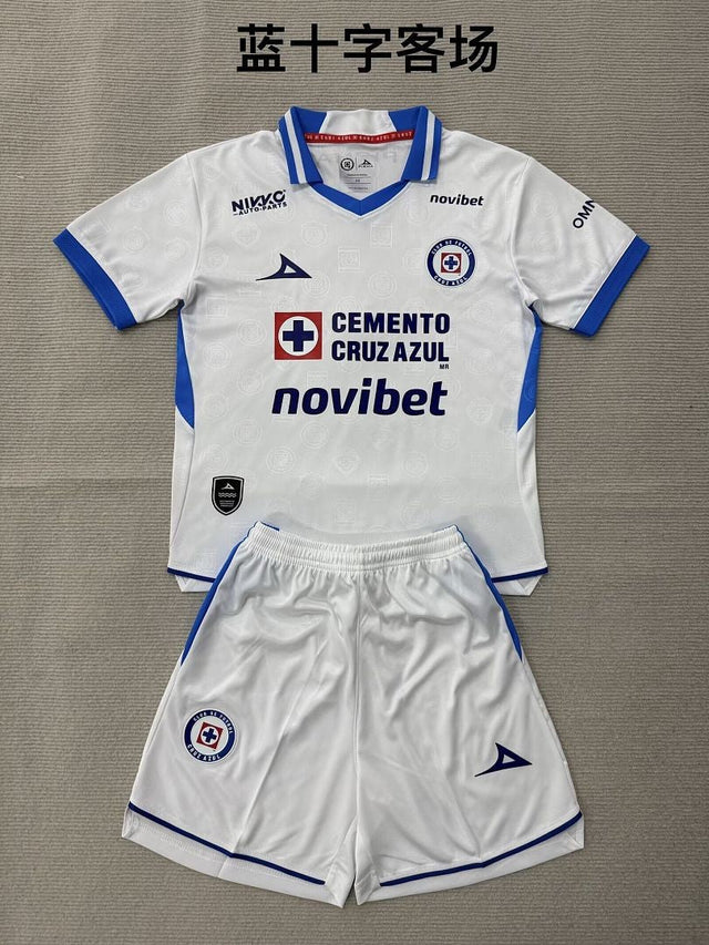 CRUZ AZUL 2026/27 AWAY KIT KIDS - White