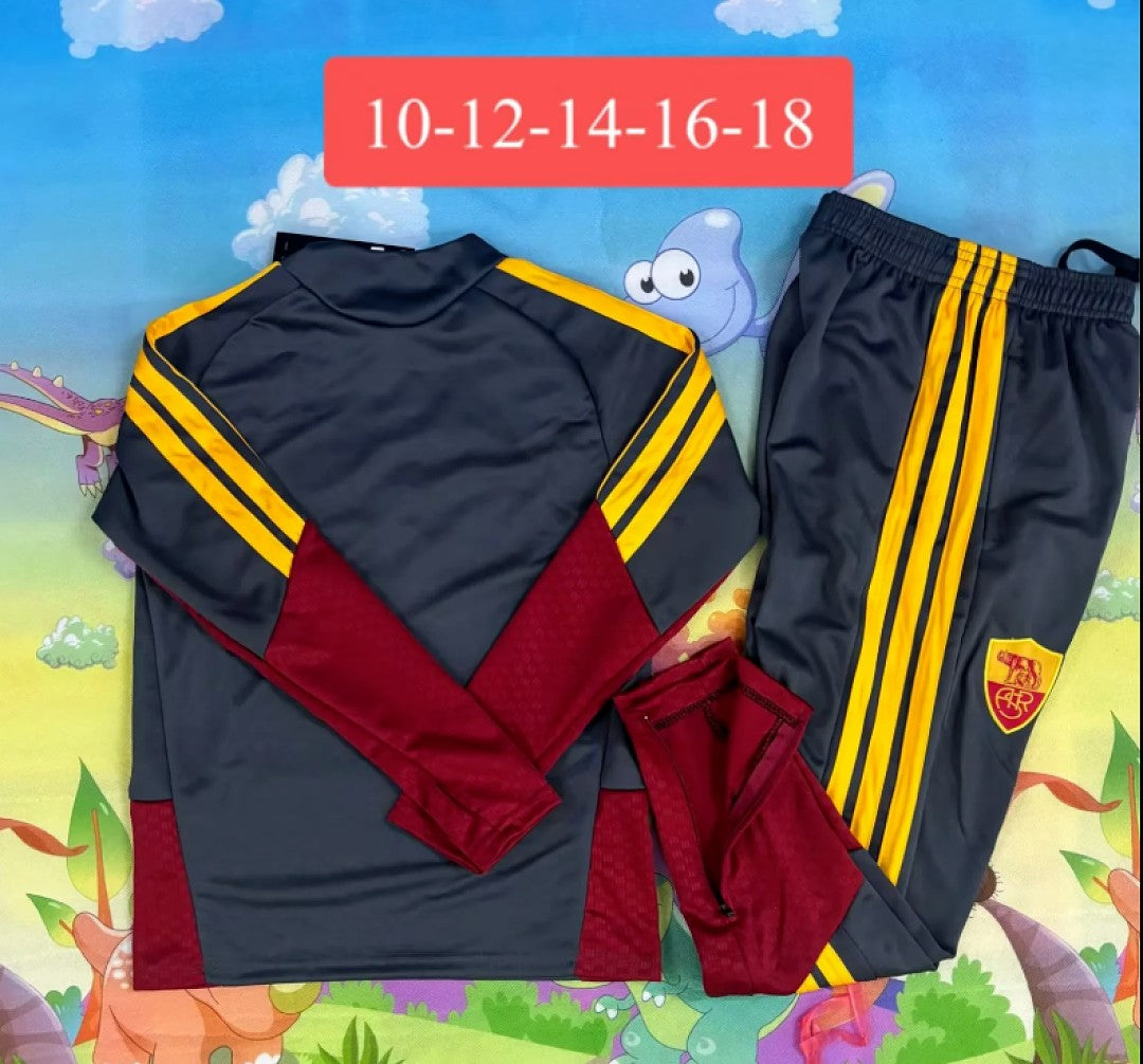 ROMA 2026/27 TRACKSUIT KIDS - Dark Grey