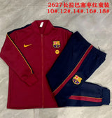 BARCELONA 2026/27 TRACKSUIT KIDS - Dark Red