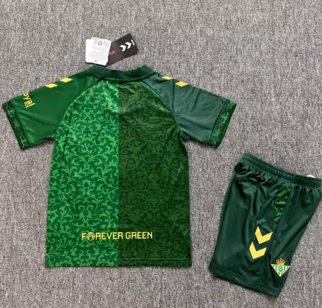 REAL BETIS 2026/27 AWAY KIT KIDS - Green, UCL Version