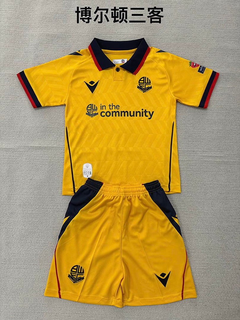 BOLTON 2026/27 THIRD KIT KIDS - Yellow