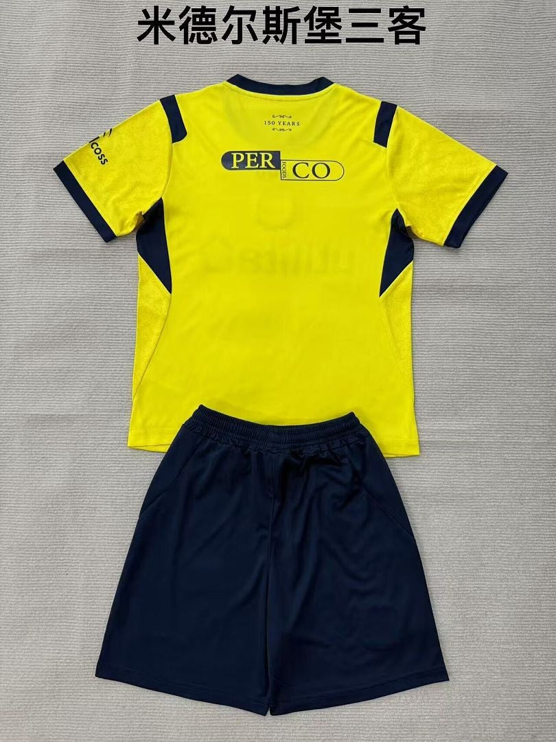 MIDDLESBROUGH 2026/27 THIRD KIT KIDS - Yellow