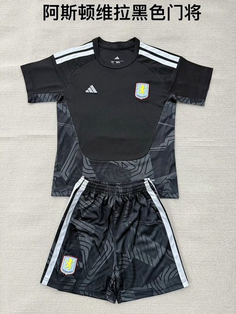 ASTON VILLA 2026/27 TORWART KINDER-SET - Schwarz