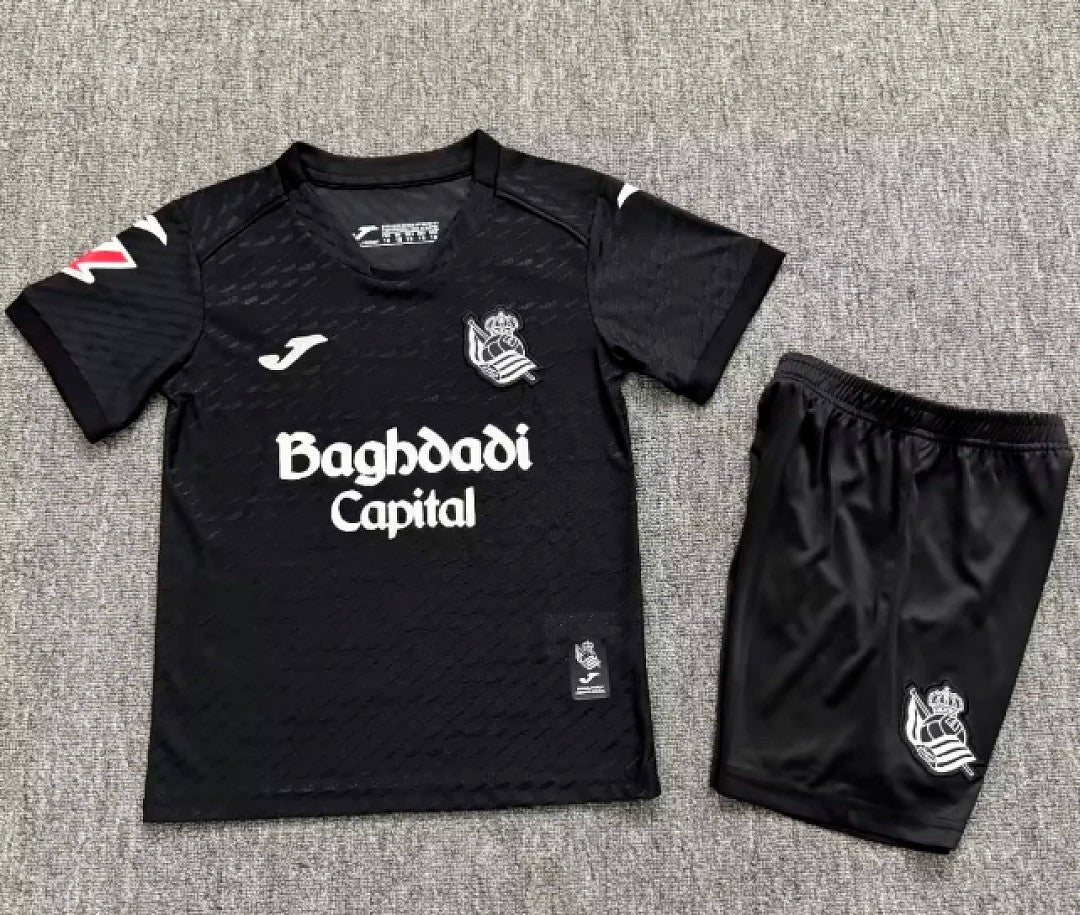REAL SOCIEDAD 2026/27 AUSWÄRTS KINDER-SET - Schwarz