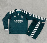 REAL MADRID 2026/27 KIT EXTÉRIEUR ENFANT - Vert, Manches longues