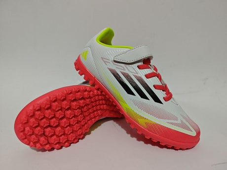 Adidas F50 Enfant TF - Blanc/Rouge