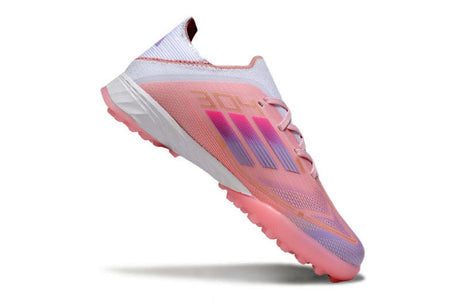 Adidas F50 Enfant TF - Rose/Blanc