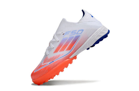 Adidas F50 Enfant TF - Blanc/Corail