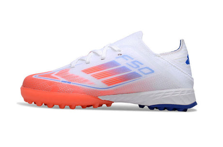 Adidas F50 Enfant TF - Blanc/Corail