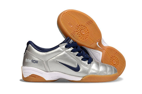 Nike Total 90 III Bambino IC - Argento/Blu Navy