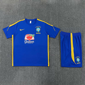 BRAZIL 2026/27 KIDS TRAINING KIT SHIRT + SHORT - Blue