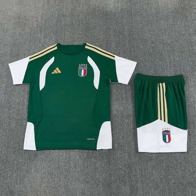 ITALY 2026/27 KIDS TRAINING KIT SHIRT + SHORT - Green