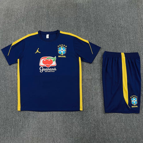 BRÉSIL 2026/27 ENSEMBLE D'ENTRAÎNEMENT ENFANT MAILLOT + SHORT - Bleu Marine