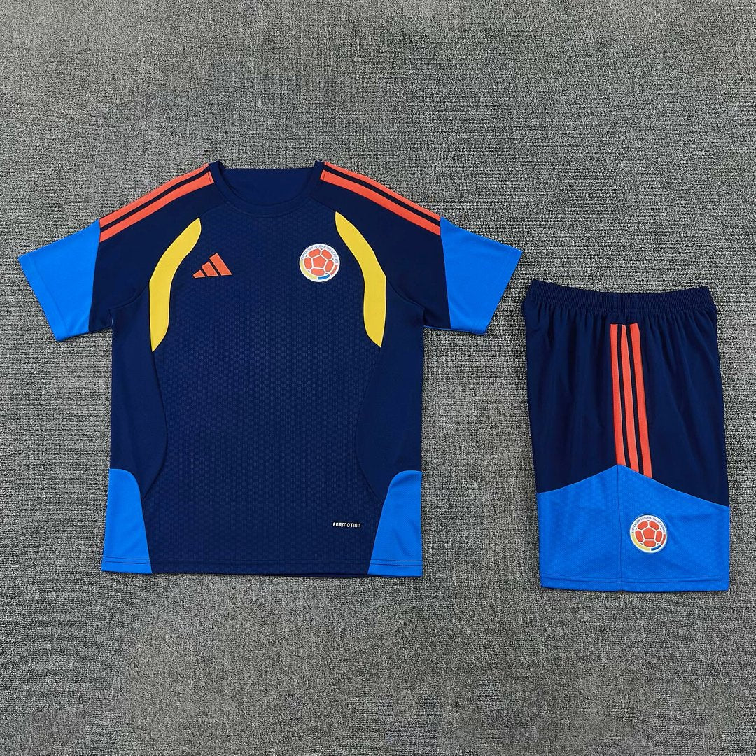 COLOMBIA 2026/27 KIDS TRAINING KIT SHIRT + SHORT - Navy